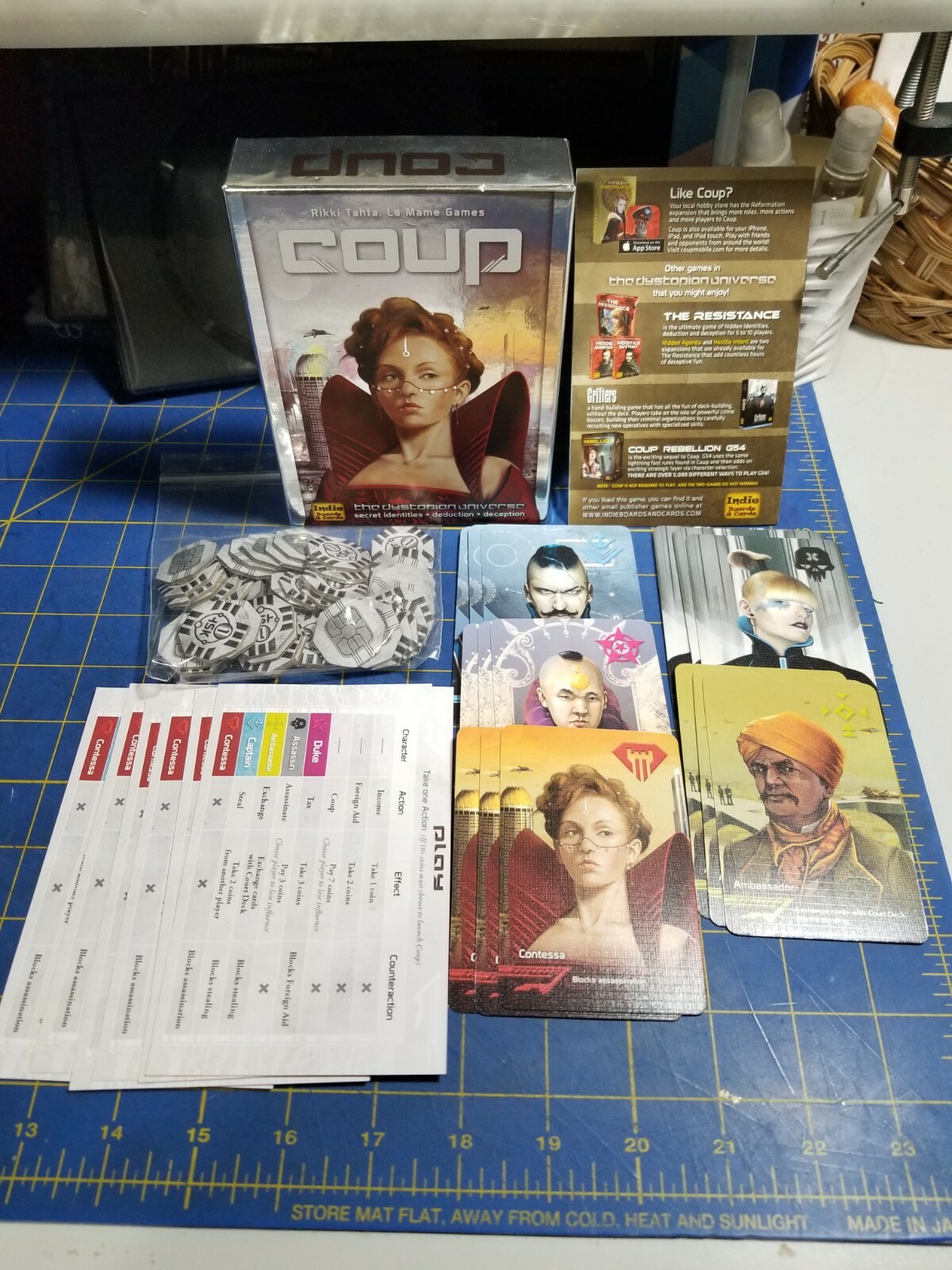 Indie Boards Cards Coup The Dystopian Universe Sealed Game Fun COU1IBC Used