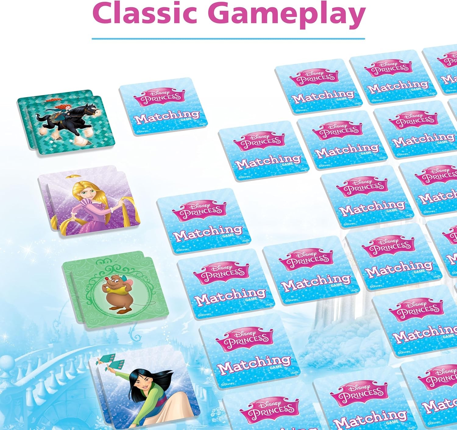 Wonder Forge Disney Princess Matching Game Memory