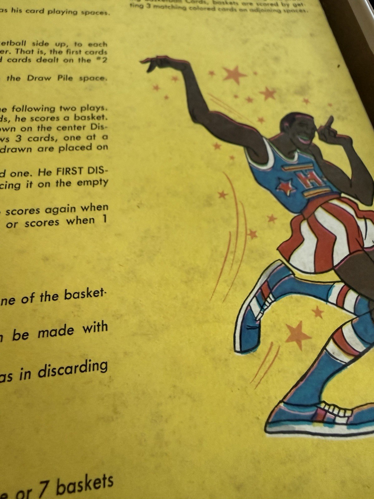 Vintage 1971 Harlem Globetrotters Game Milton Bradley incomplete