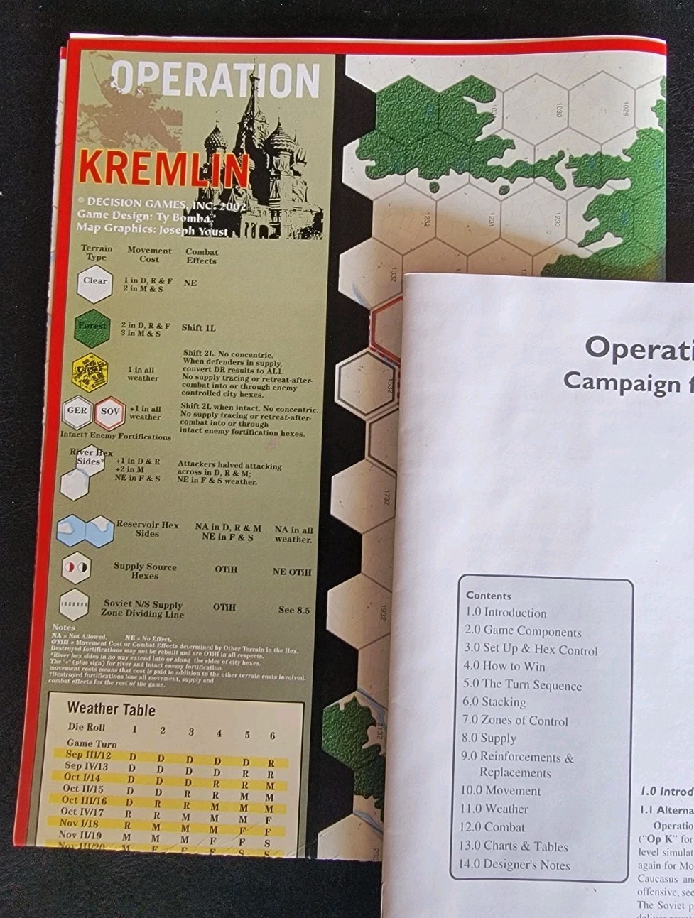 2002 Decision Games Wargame Operation Kremlin – Campaign for Moscow, 1942