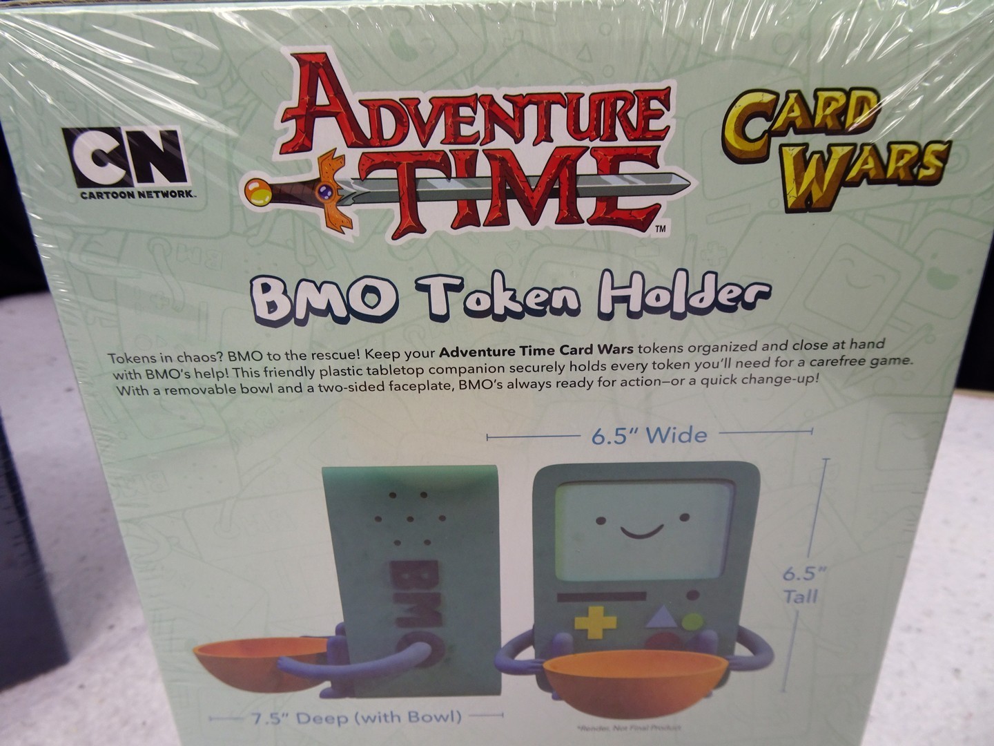 Adventure Time Card Wars: BMO Token Holder – Brand new and in hand w/ faceplates