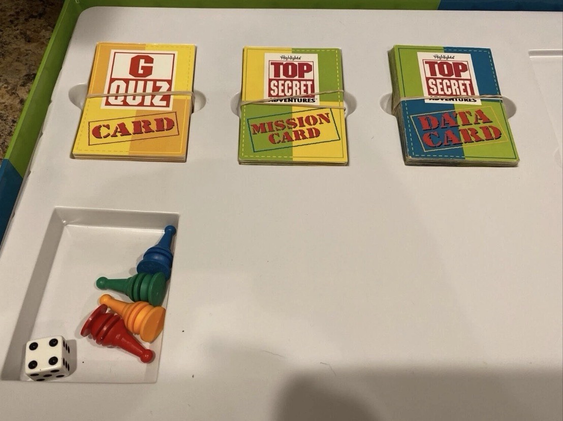 TOP SECRET ADVENTURES BOARD GAME HIGHLIGHTS EDUCATIONAL TEACHER Game!