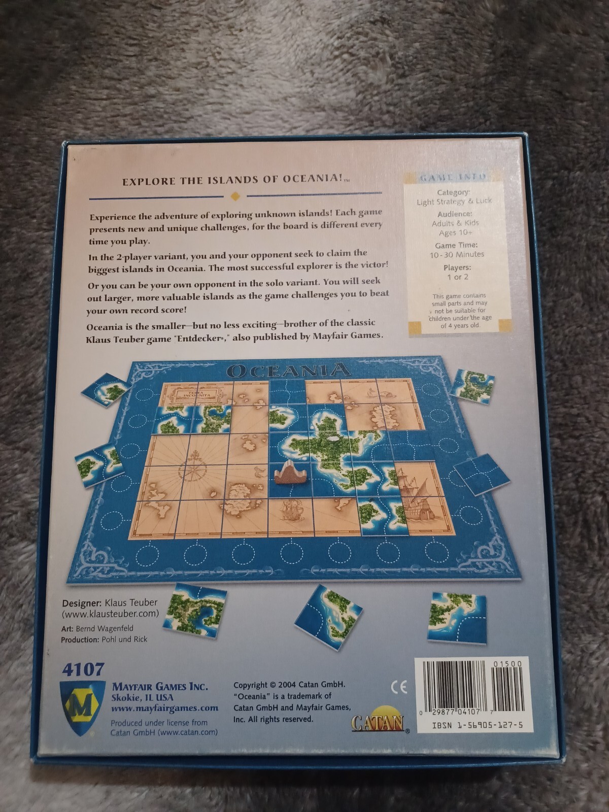 Oceania Board Game Adventure Discovery Klaus Teuber Mayfair Games 2004 Complete