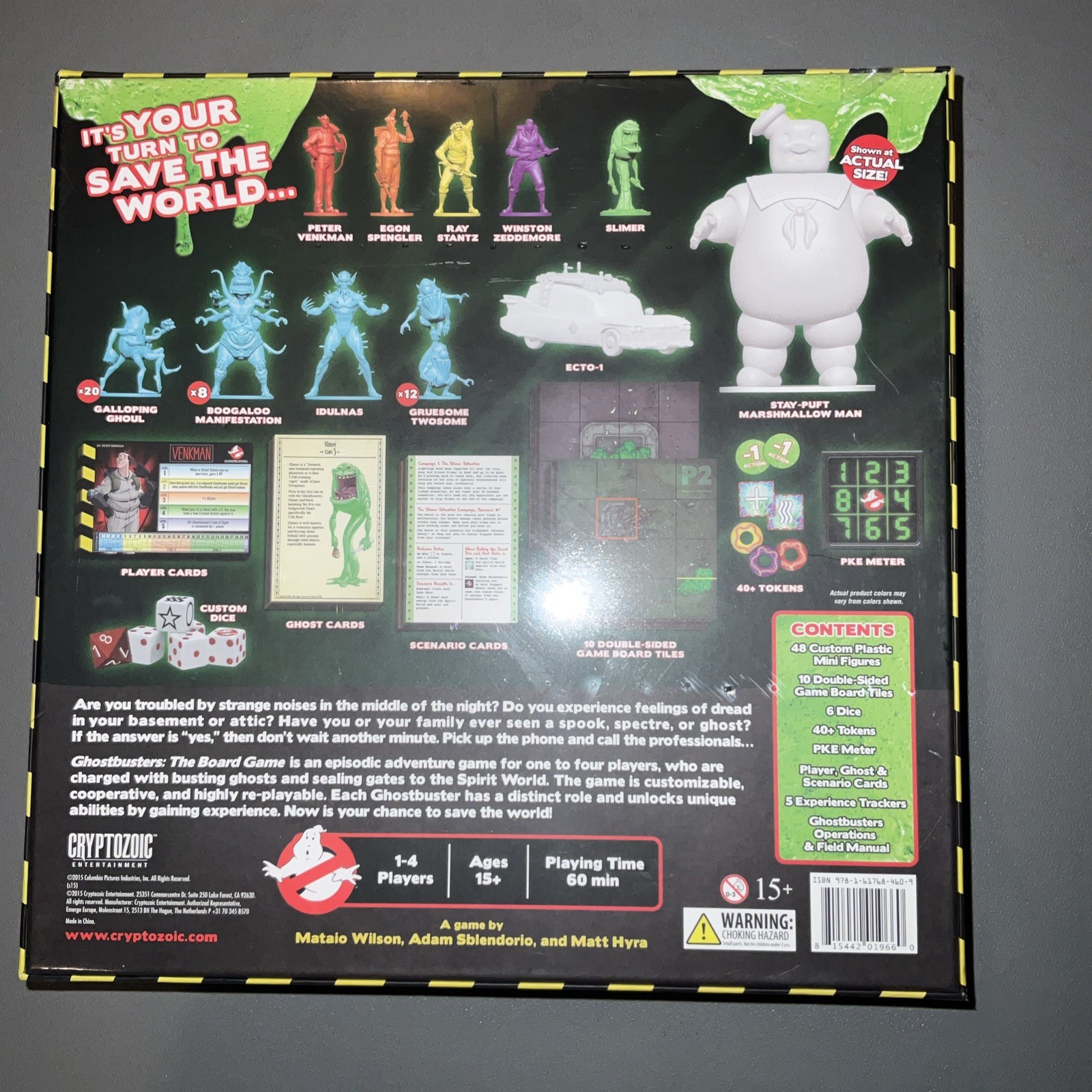 Ghostbusters The Board Game Kickstarter Edition 2015 Cryptozpic Complete Sealed