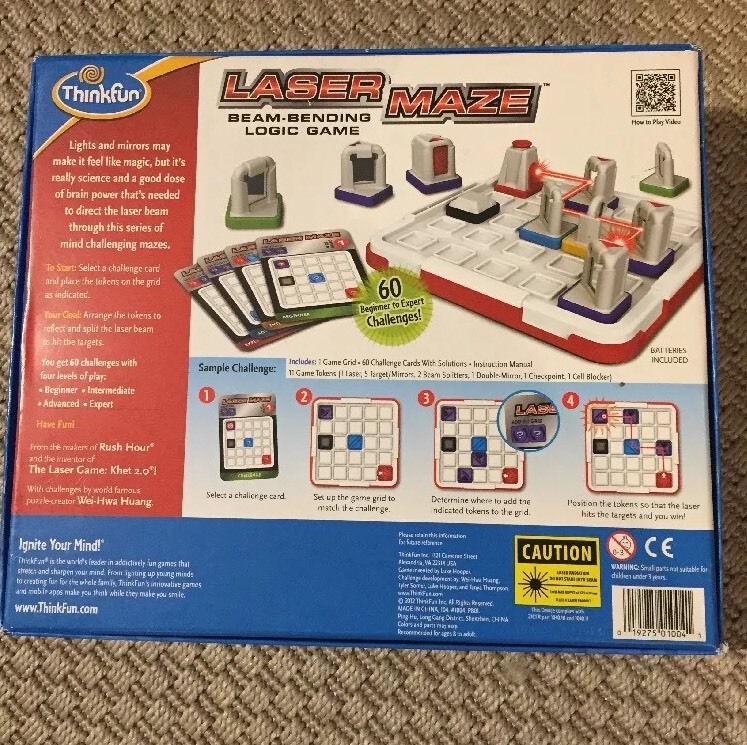 Complete-Lazer Maze Beam Bending Logic Game Ignite Your Mind By Thinkfun