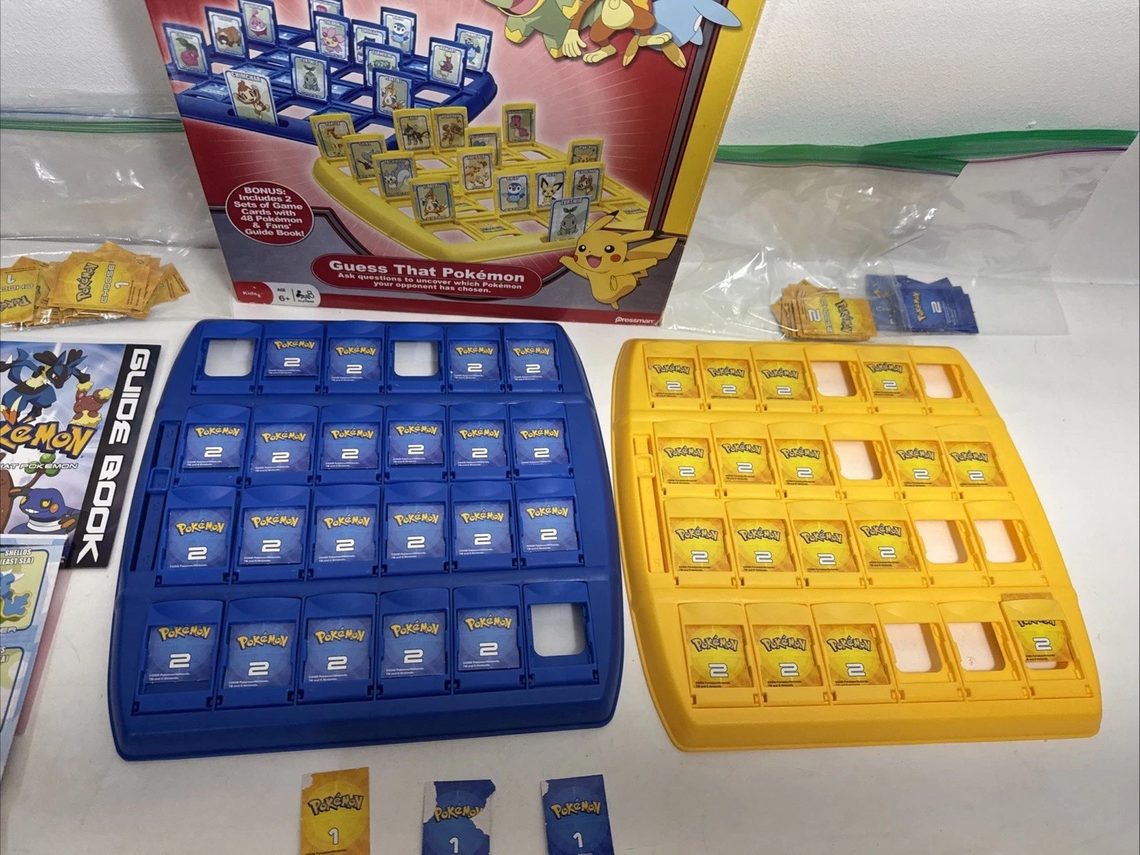 Guess That Pokemon Guess Who Board Game 2009 Pressman READ