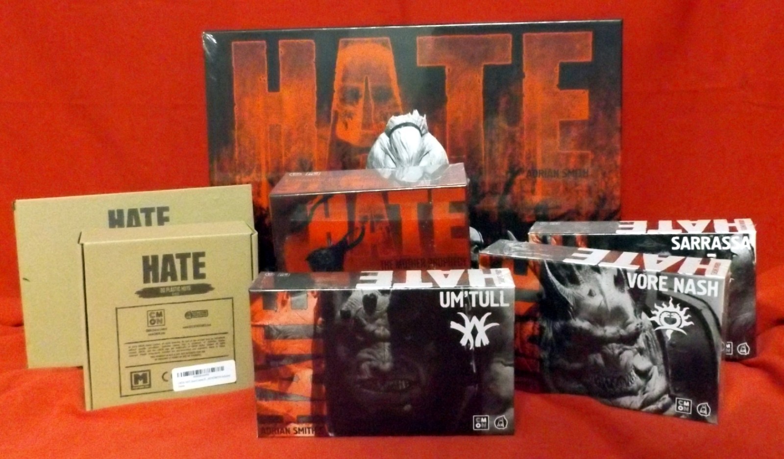 hate board game cmon w/add ons new condition