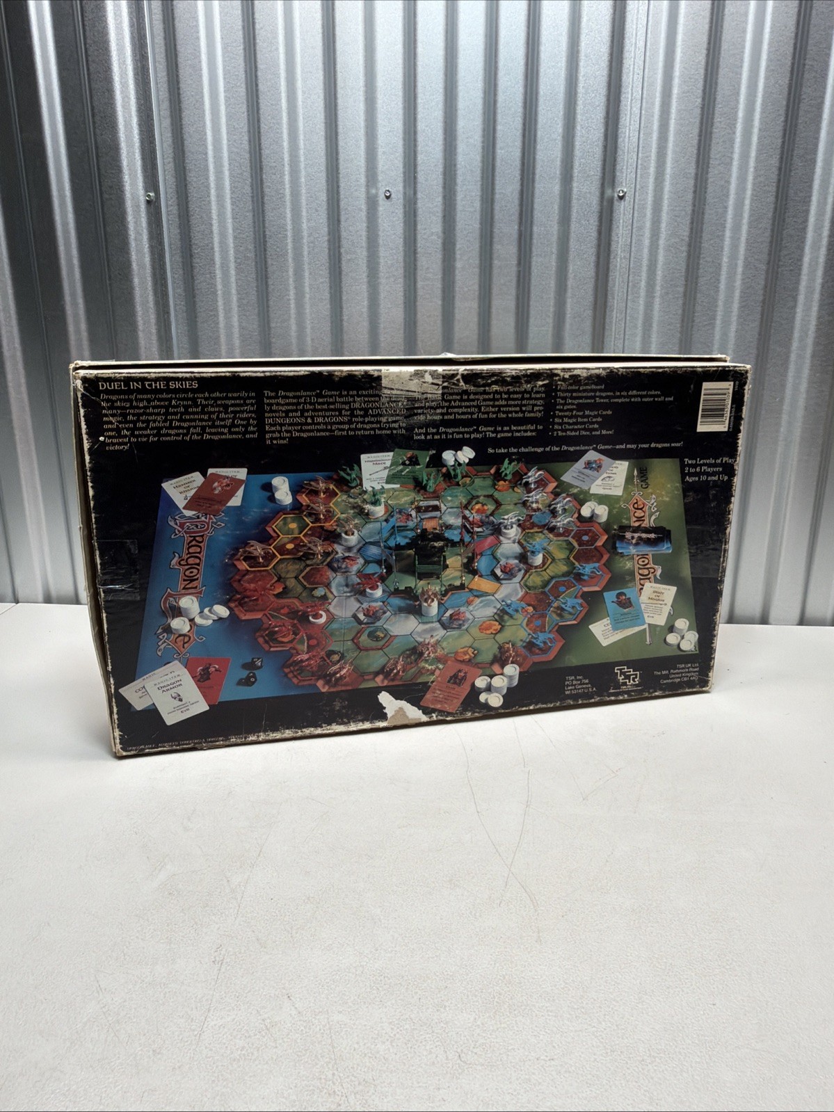 Dragonlance Board Game TSR Vintage Dungeons & Dragons 1988 – Incomplete
