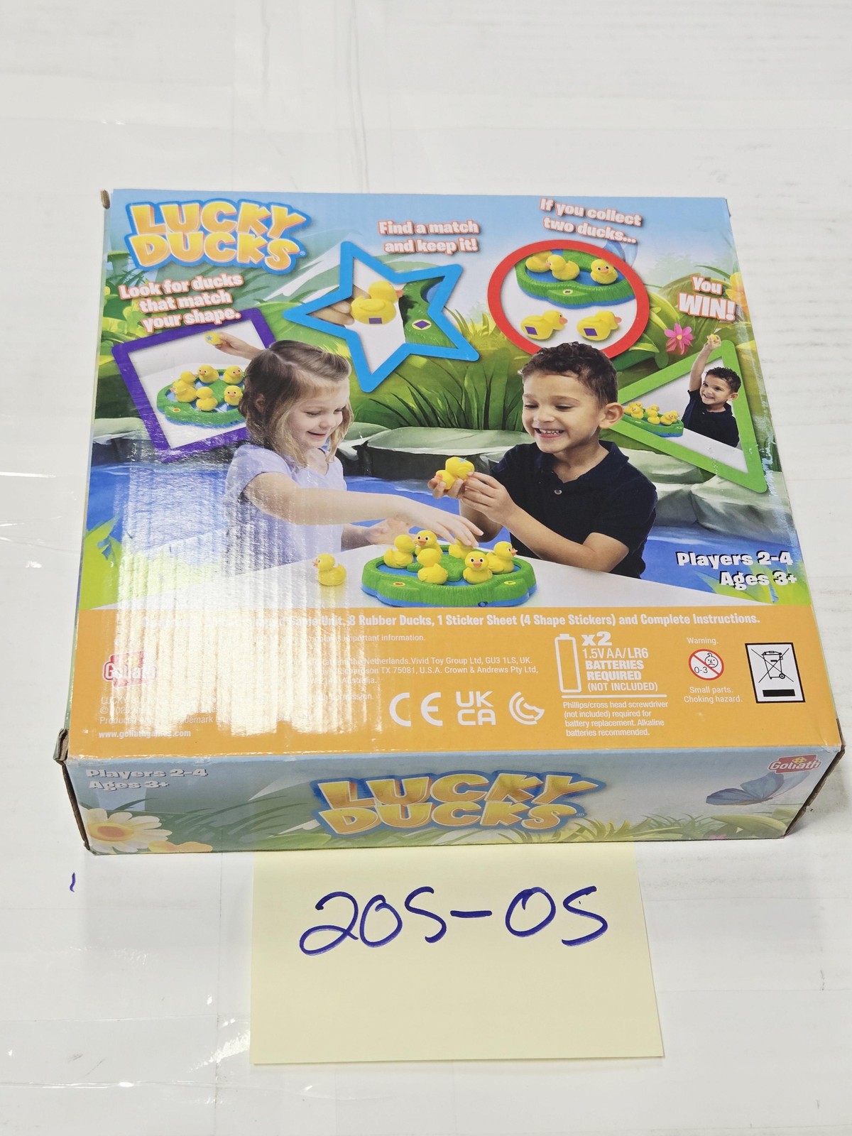 Goliath Lucky Ducks Wacky Quacky Childrens Board Game 2-4 Players 3+ Used