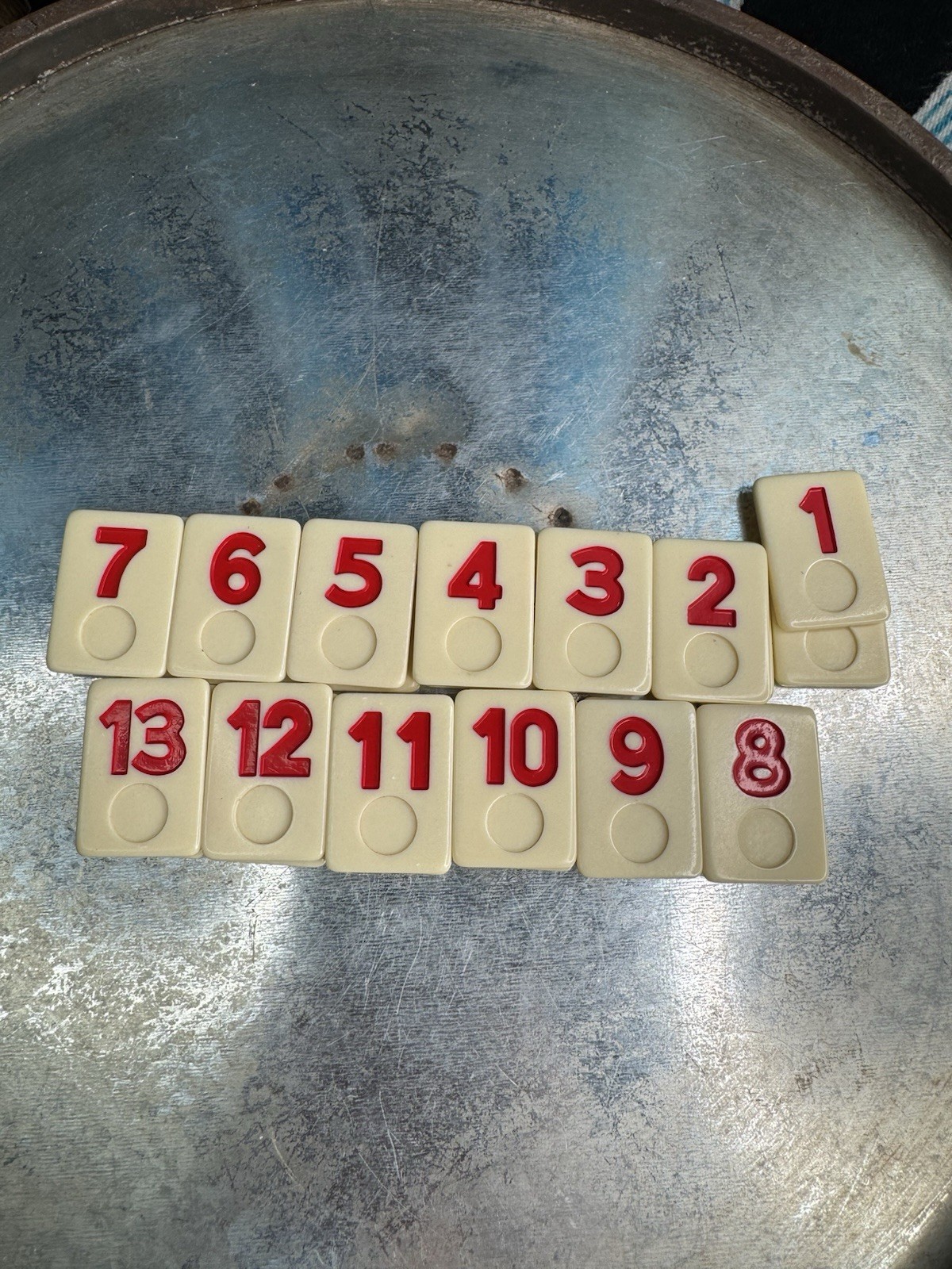 1999 Collector’s Rummy – O Game Tin Case 100% Complete #851 T Rummikub Cardinal