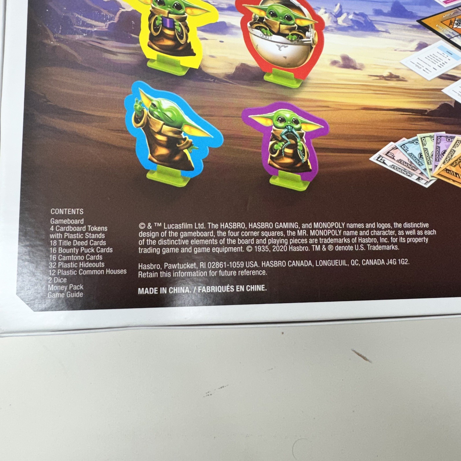 MONOPOLY STAR WARS THE MANDALORIAN THE CHILD EDITION GROGU / HASBRO 2020