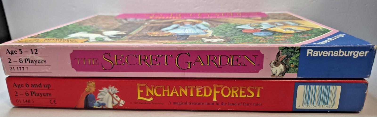Ravensburger Secret Garden & Enchanted Forest w/ Box Vintage Complete Game