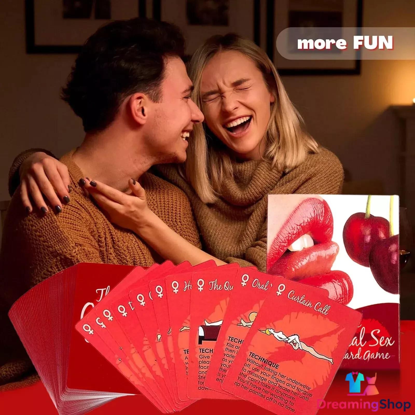 Oral Sex Card Game Adults Couples Fun Foreplay Game Lover Party Paper Game