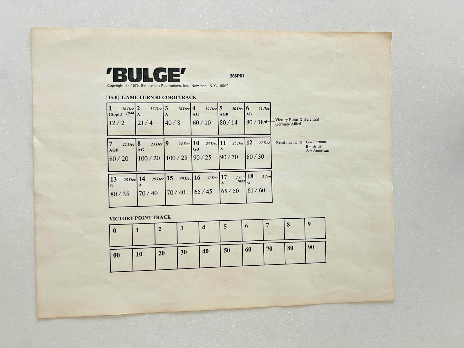 SPI board game, The Big Red One, First Division in the Battle of the Bulge