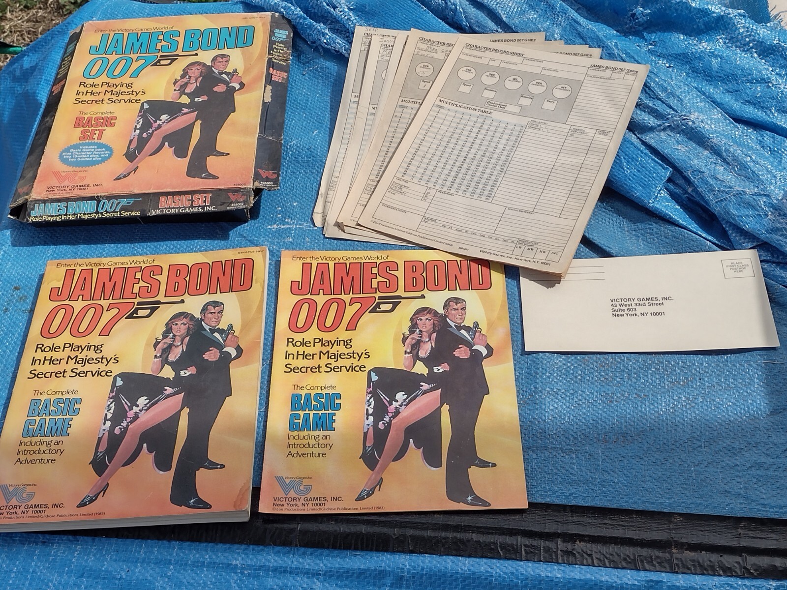 JAMES BOND 007 BASIC SET RPG GAME VICTORY GAMES INC. RARE HTF VINTAGE**
