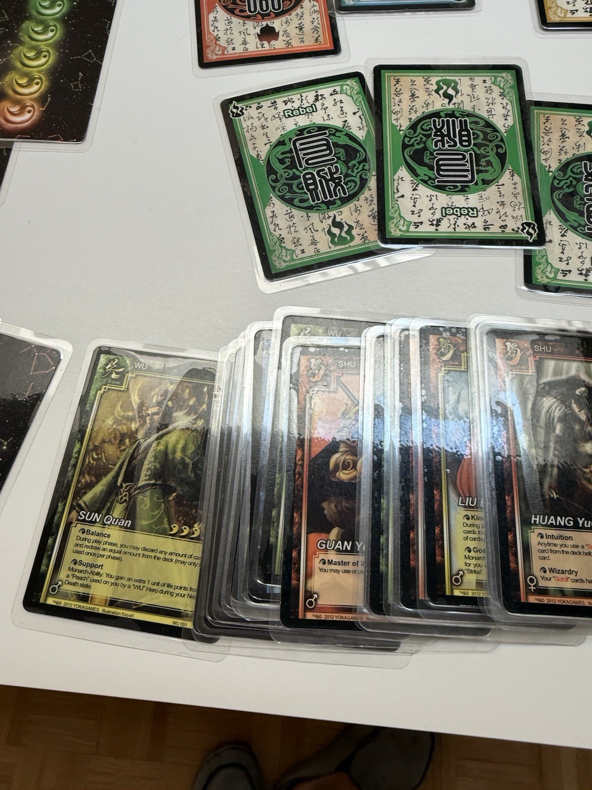 Legends Of The Three Kingdoms Yoka Games Board Game Card Set Used