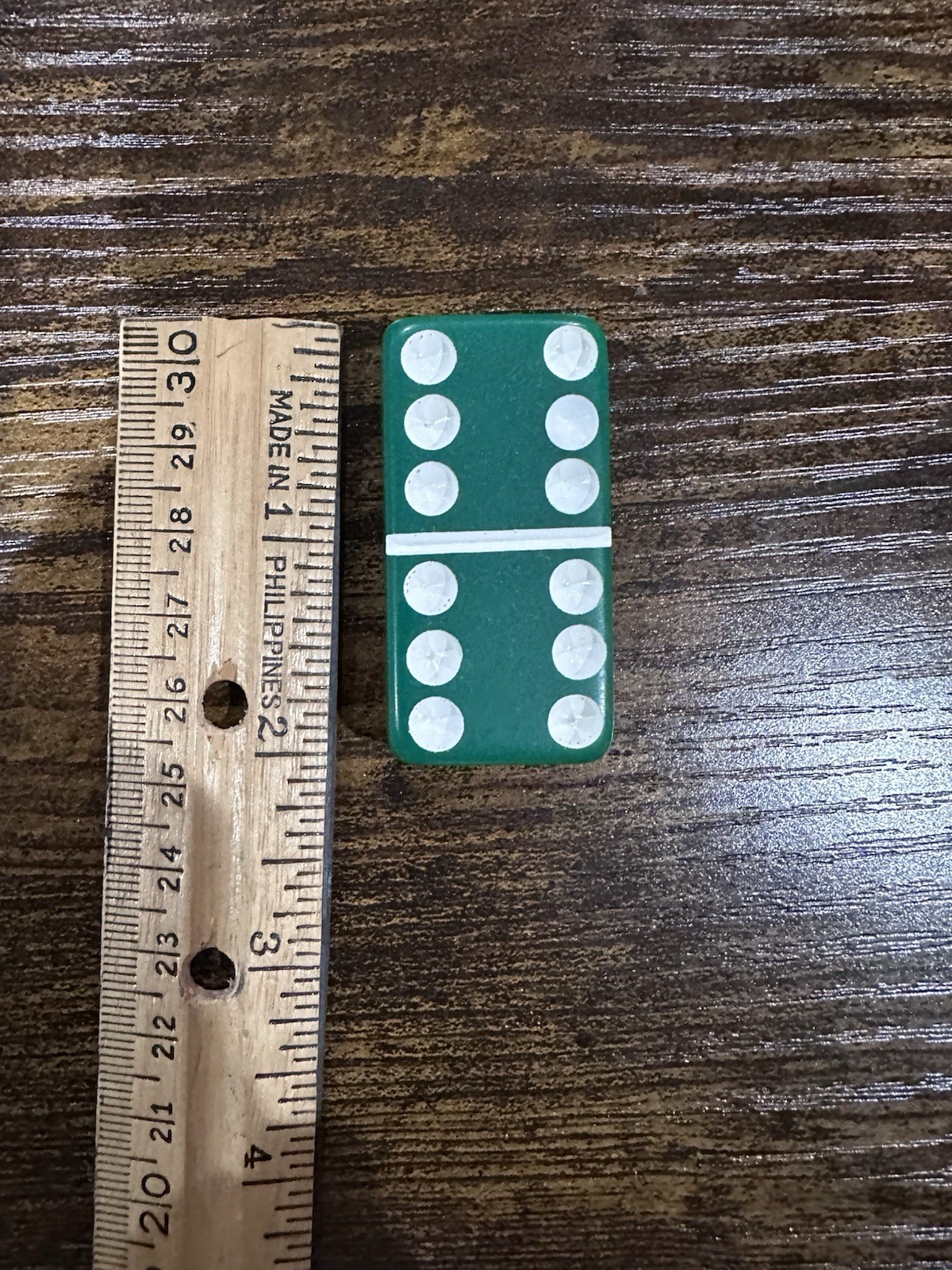 Vintage Set of Puremco No. 616 Standard Marblelike Dominoes Green