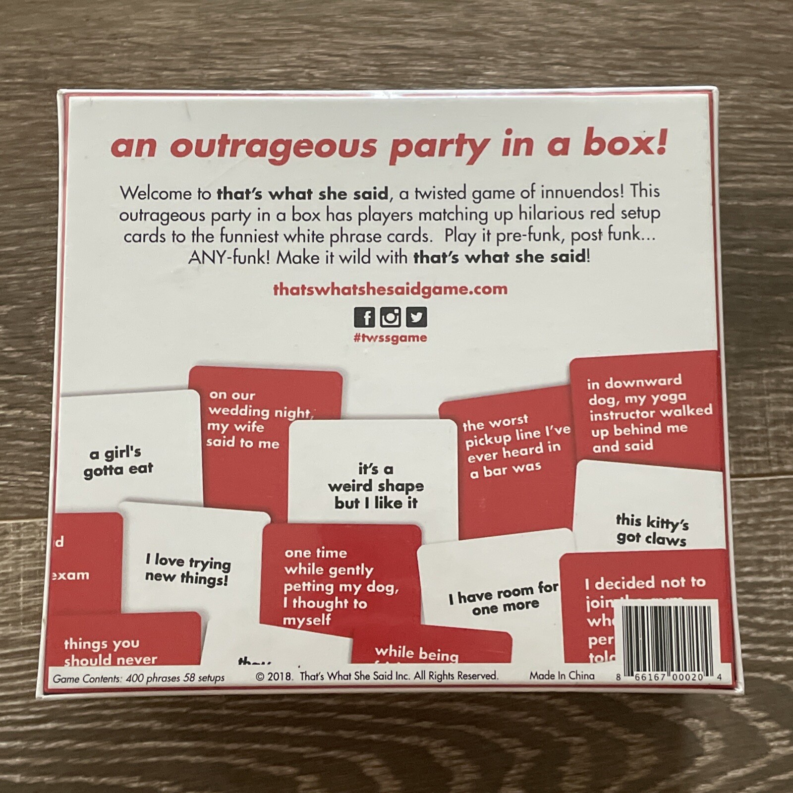 That’s What She Said Game – The Hilariously Twisted Party Game Adults Only NEW