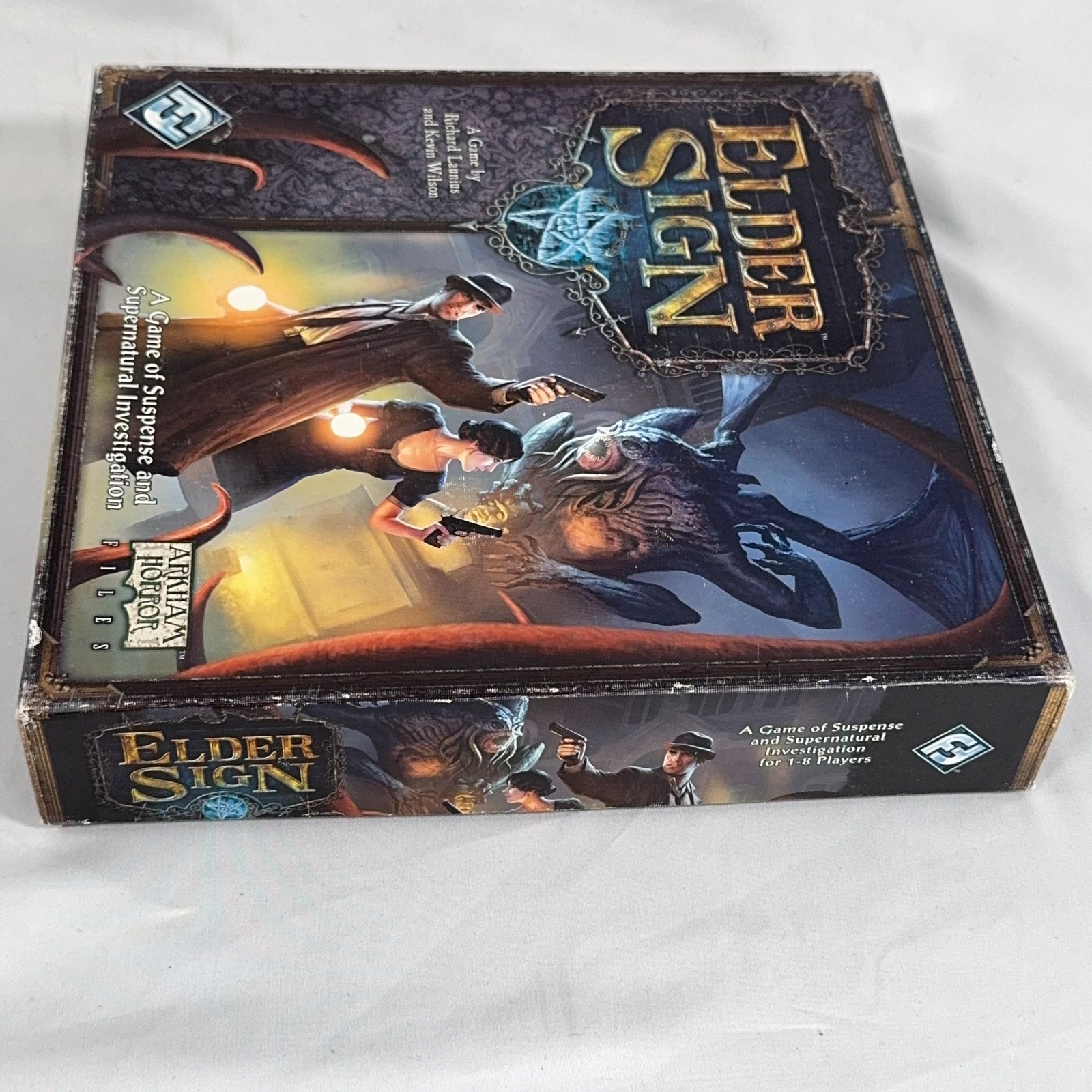 Elder Sign Board Game Fantasy Flight Arkham Horror Files Complete 2011 Used