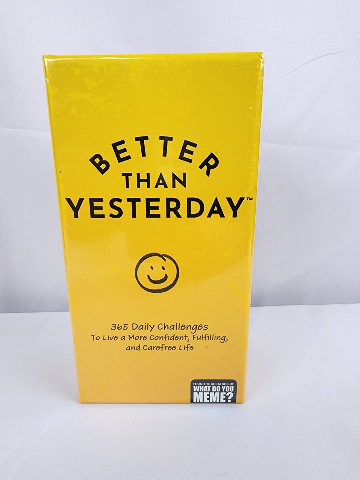 New Sealed What do you meme BETTER THAN YESTERDAY game daily challenges