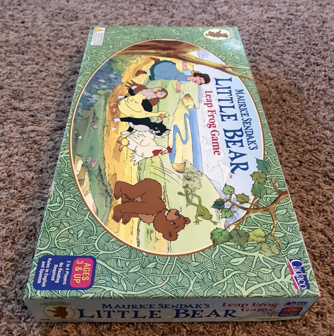 Maurice Sendak’s Little Bear Leap Frog Game COMPLETE Vintage 1999 Free Shipping