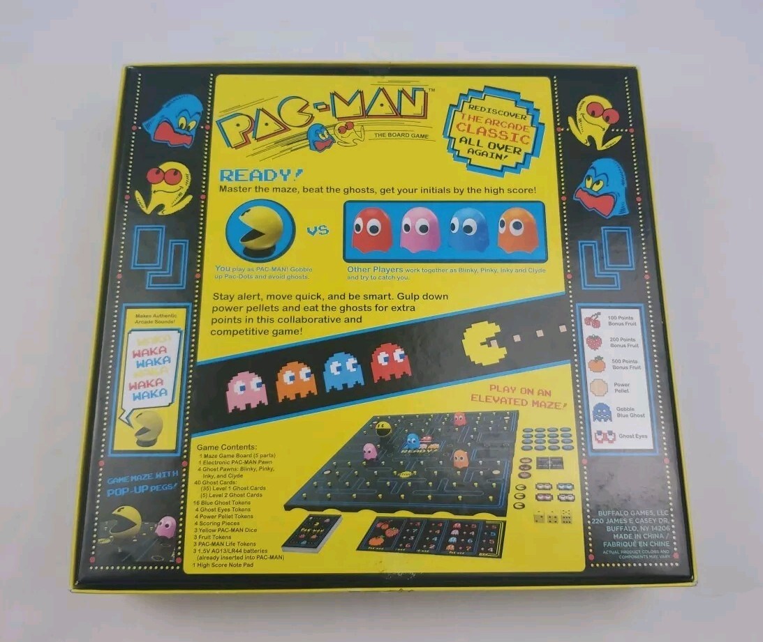 Pac-Man The Board Game ~ Classic Retro Arcade Table Top Game Complete Waka, Waka