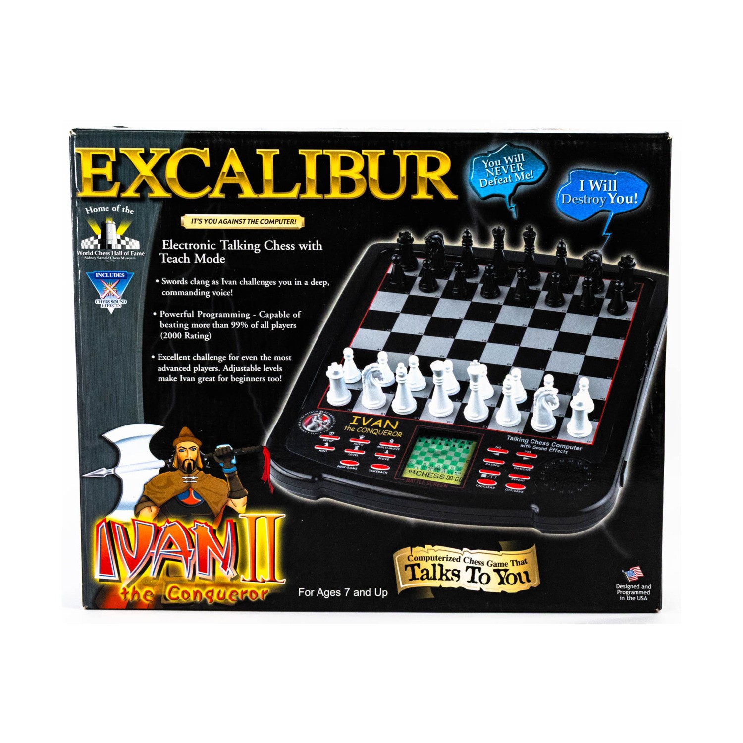 Excalibur Electronics Boardgame Chess Set – Ivan II the Conqueror Box Fair/EX
