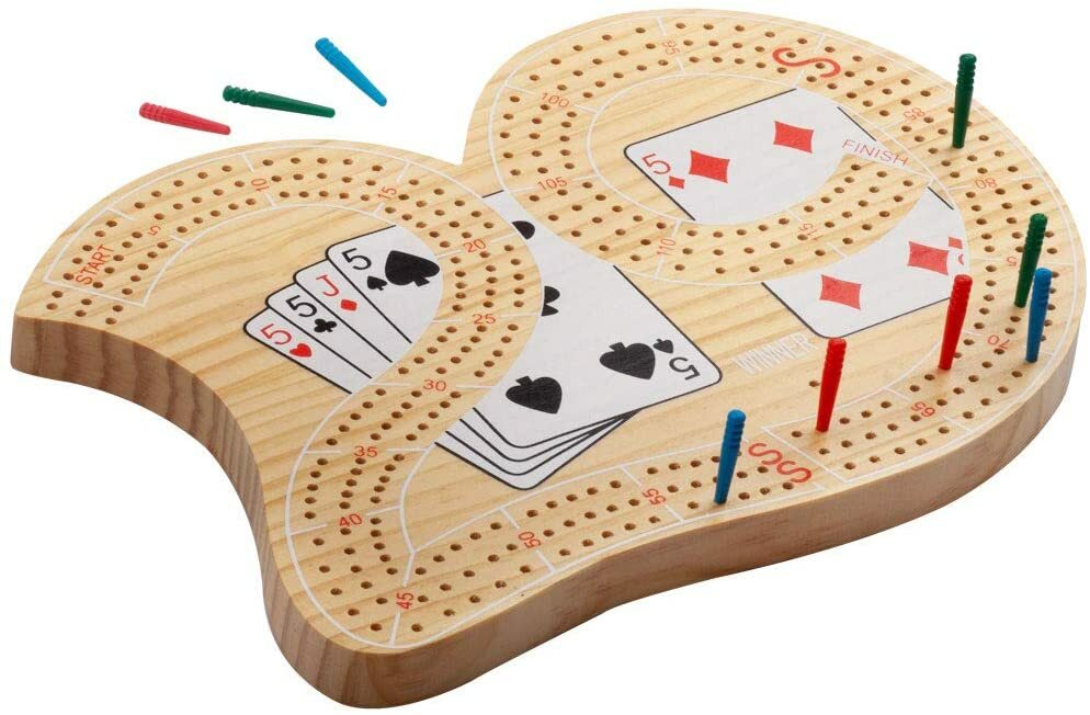 NEW – Large 29 CRIBBAGE Board, 3 Track, 7.0″ x 10.0″ x 0.75″ by CHH Inc