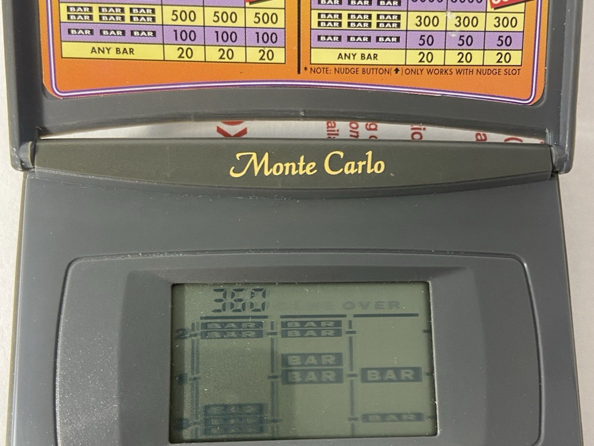 Lot of 3 Radica Monte Carlo Acey Deucy Poker, Blackjack & Casino Slot – All Work