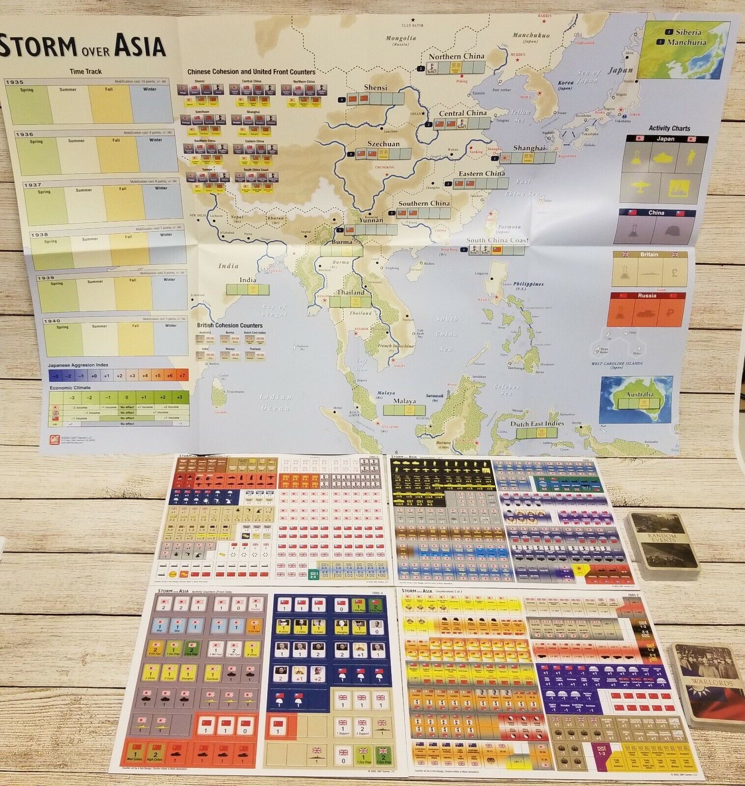GMT Games Storm over Asia Prequel to a World at War SEALED