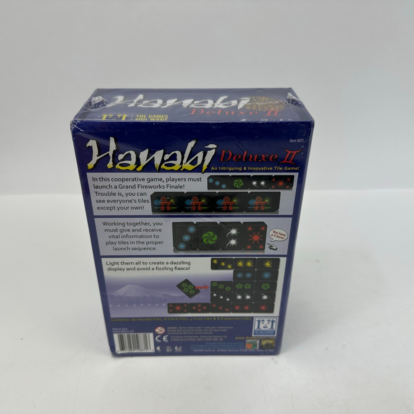 New Factory Sealed Hanabi Deluxe II Board Game Antoine Bauza RnR Games