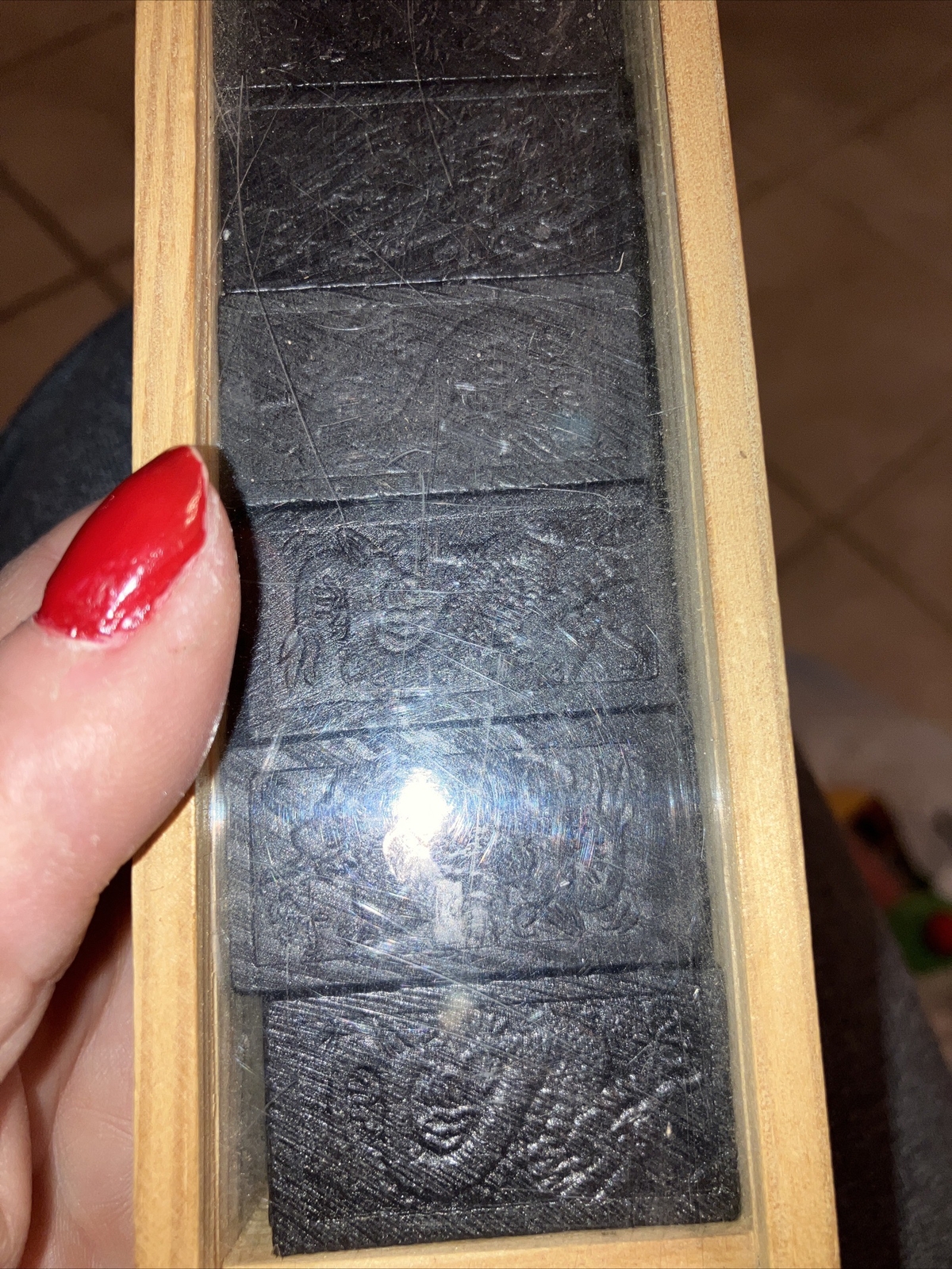 Children’s Unisex 28 Black Dominoes Game in a Wooden Pack-used Only A Few Times