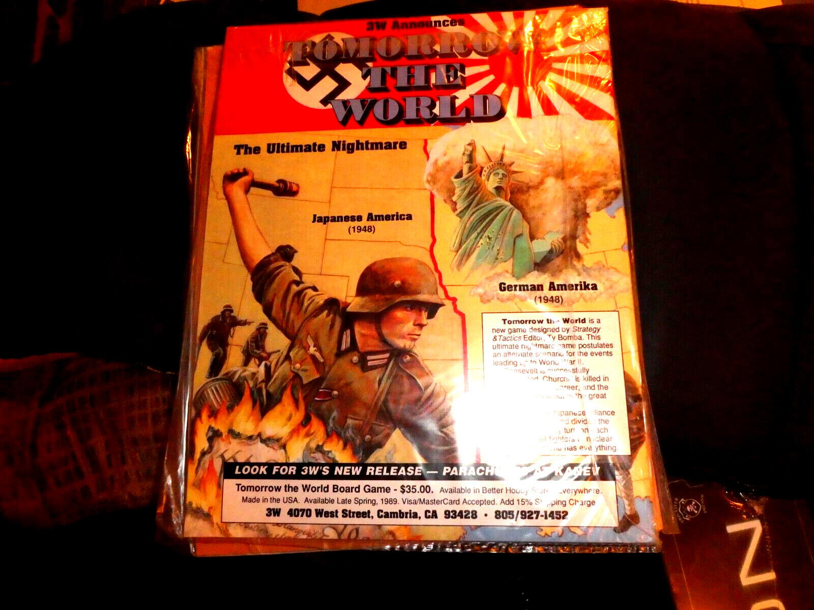 Strategy & Tactics Magazine issue # 127 RUSH FOR GLORY unpunched game !!