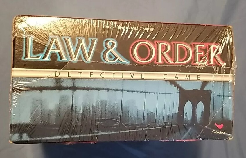 Brand New & SEALED Law & Order Detective Game Cardinal Games Crime TV Show