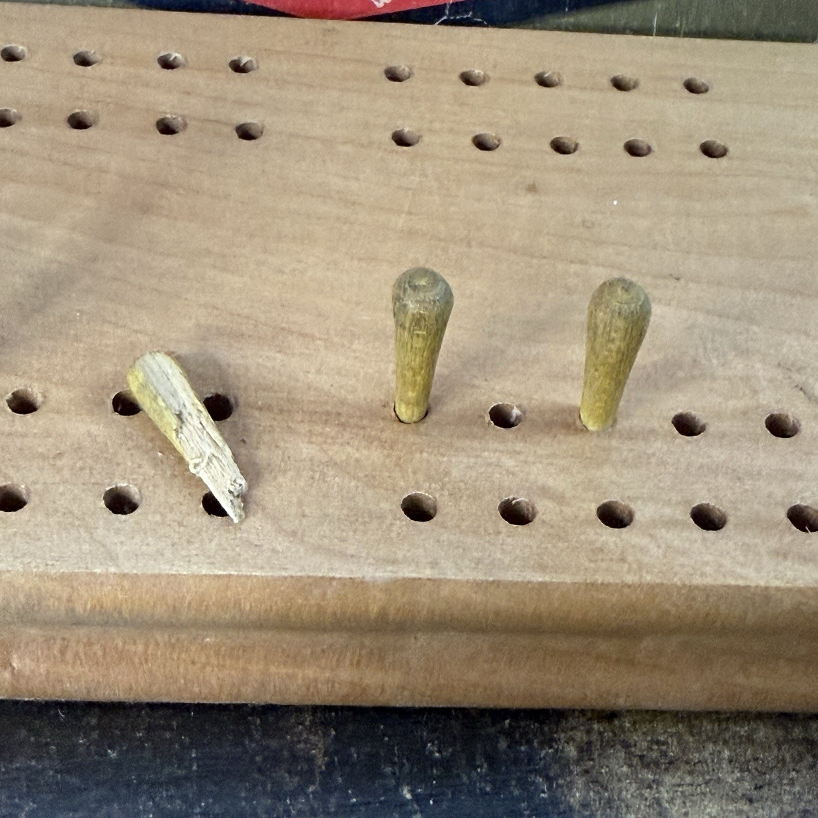 Wood Triangle Cribbage Board by Crisloid Plastics, Inc. No. 997