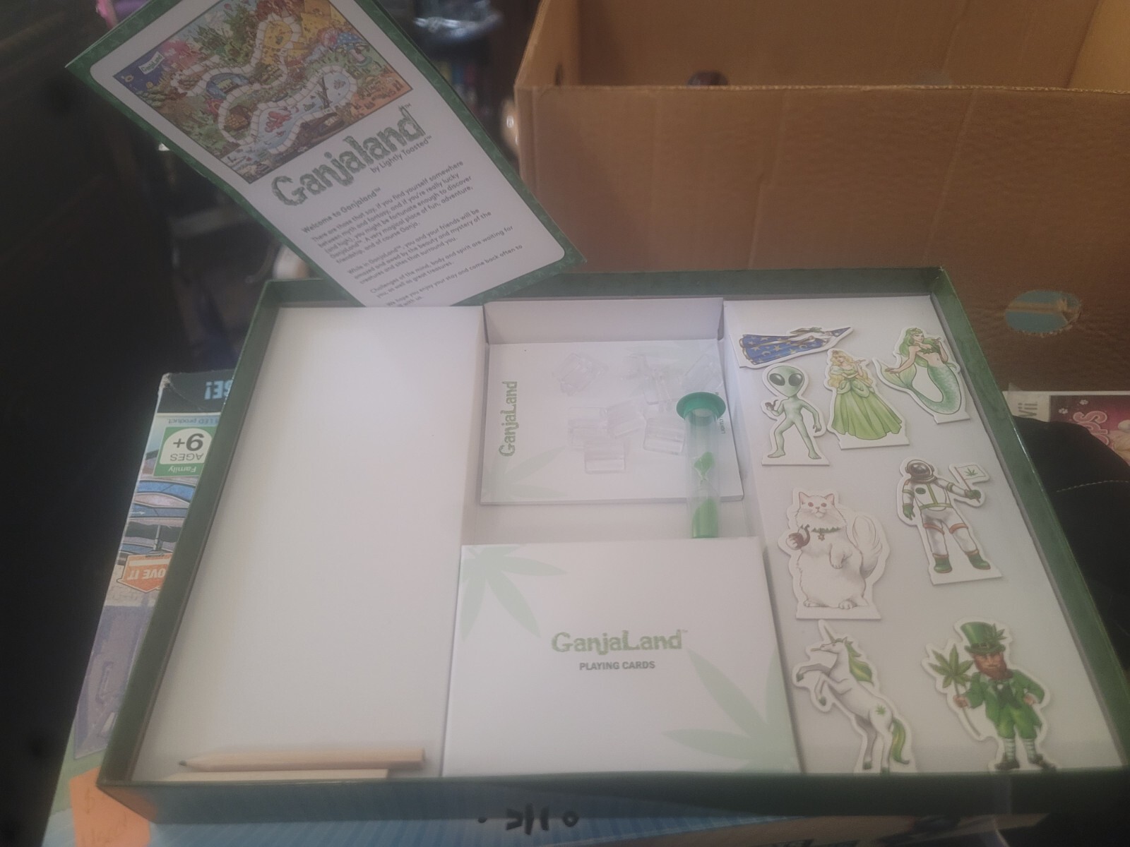 Ganjaland Board Game An Epic Weed Adventure for Adults . NEW SEALED DAMAGE BOX