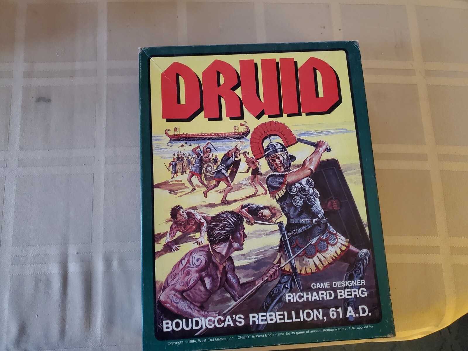 West End Games – DRUID – Boudicca’s Rebellion, 61 A.D. UNPUNCHED Rare
