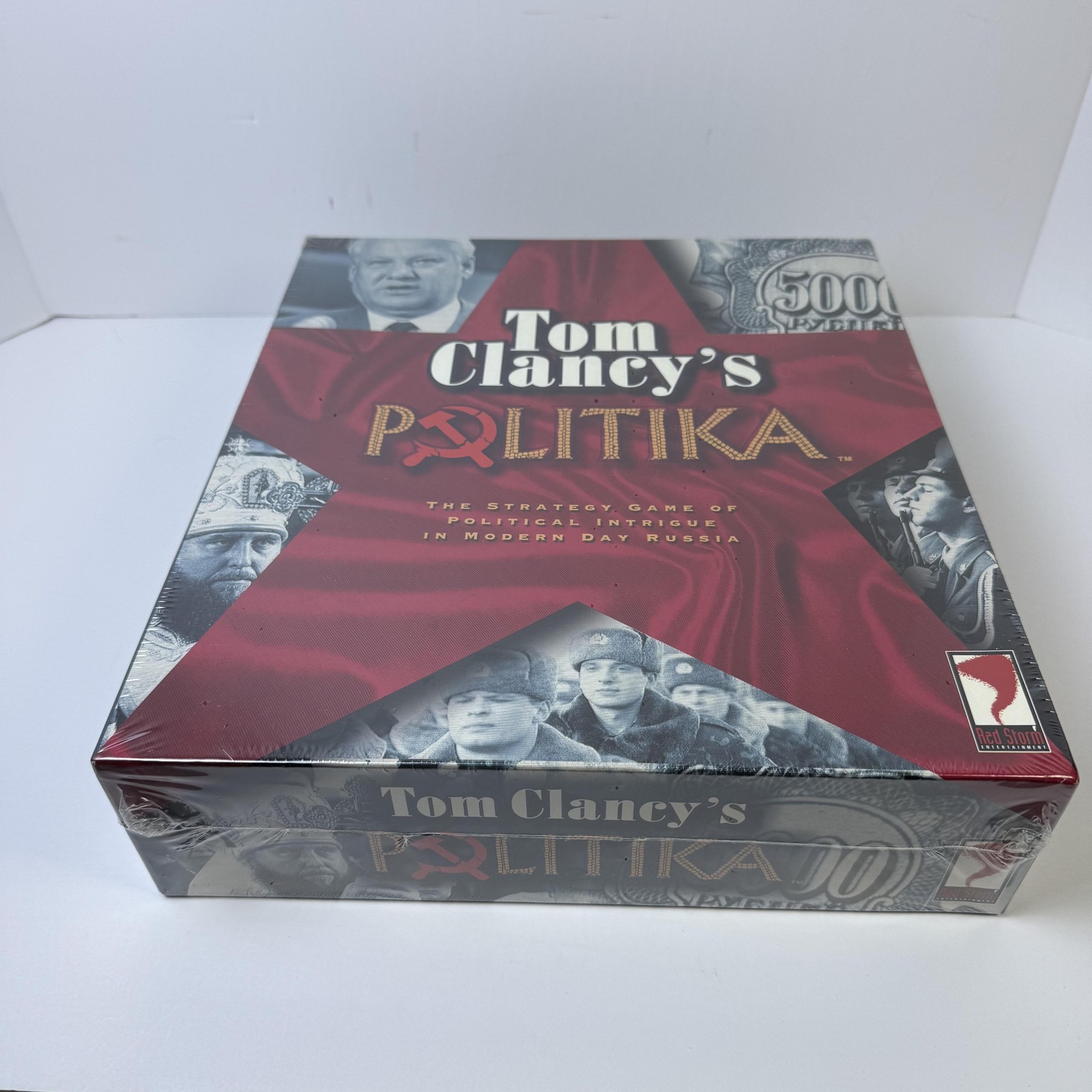 Tom Clancy’s Politika Board Game New Sealed Strategy Russia Red Storm 1997