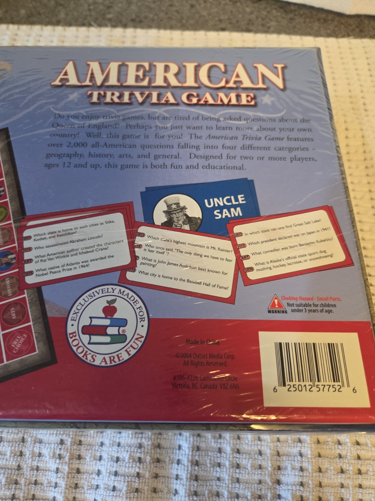 American Trivia Game- 12 Years and Up. Brand New Factory Sealed