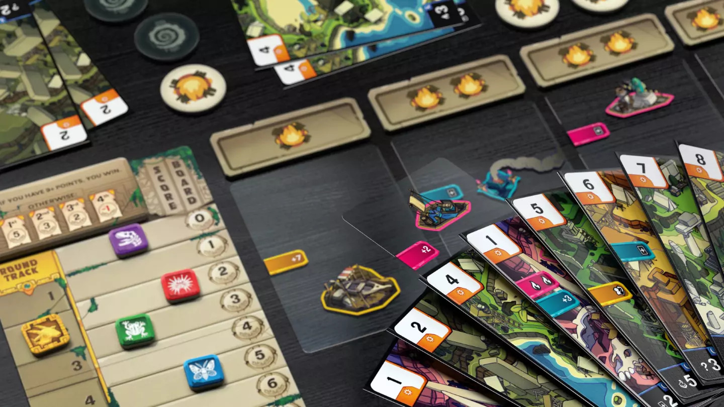 Ruins Card Game Allplay DL23039 Board Shedding Family Transparent Cards