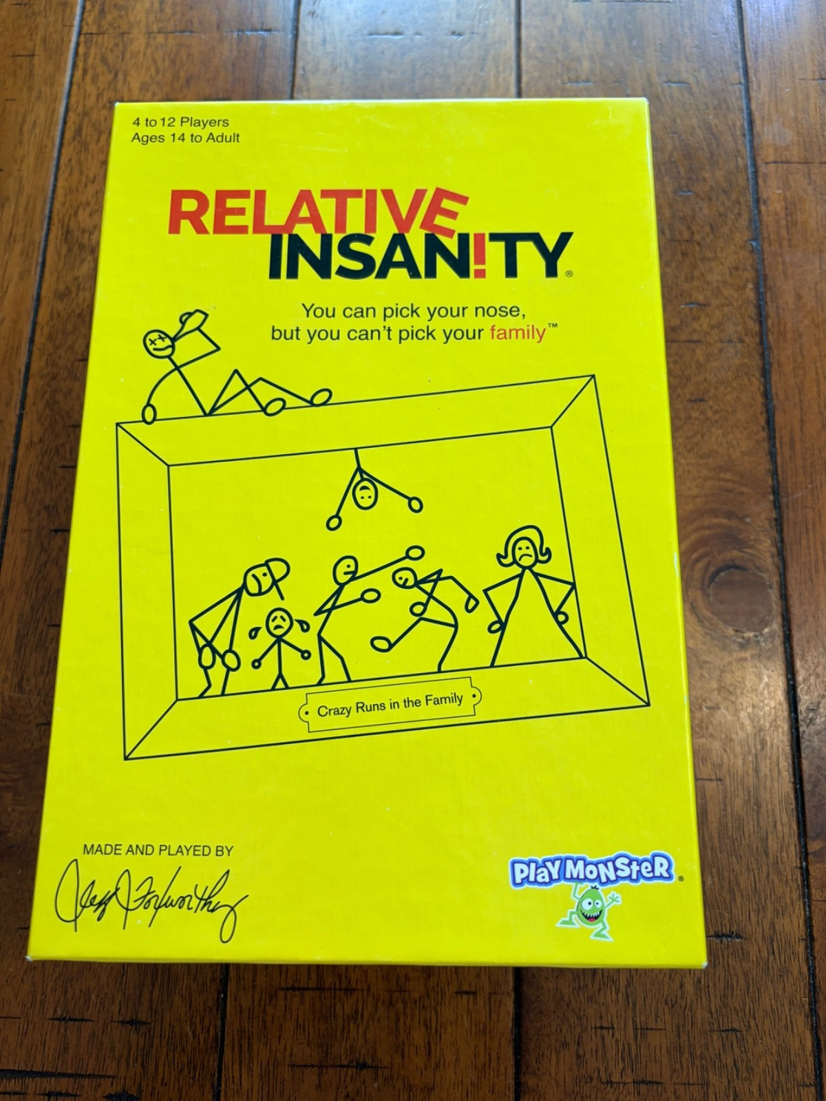 USED ONCE, 2018 Relative Insanity, Family Party Game, Jeff Foxworthy Card Game