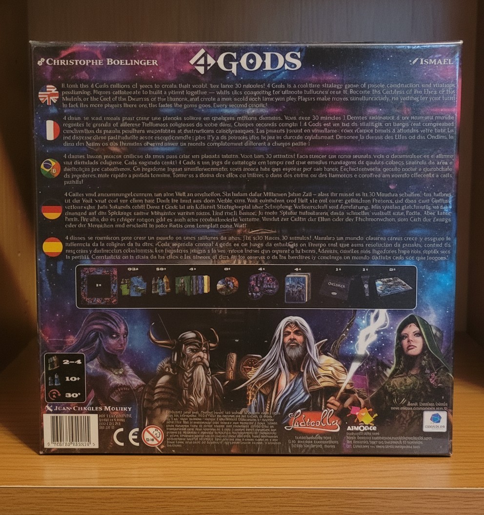 4 Gods Board Game by Christophe Boelinger 2016 Ludically – New Sealed Strategy