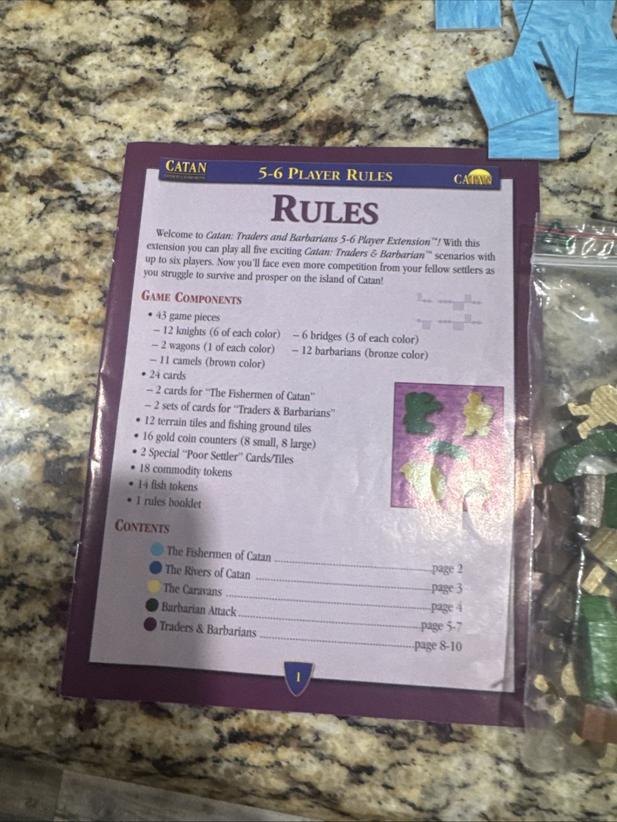CATAN TRADERS AND BARBARIANS 5-6 PLAYER EXPANSION #3068 MAYFAIR GAMES RARE