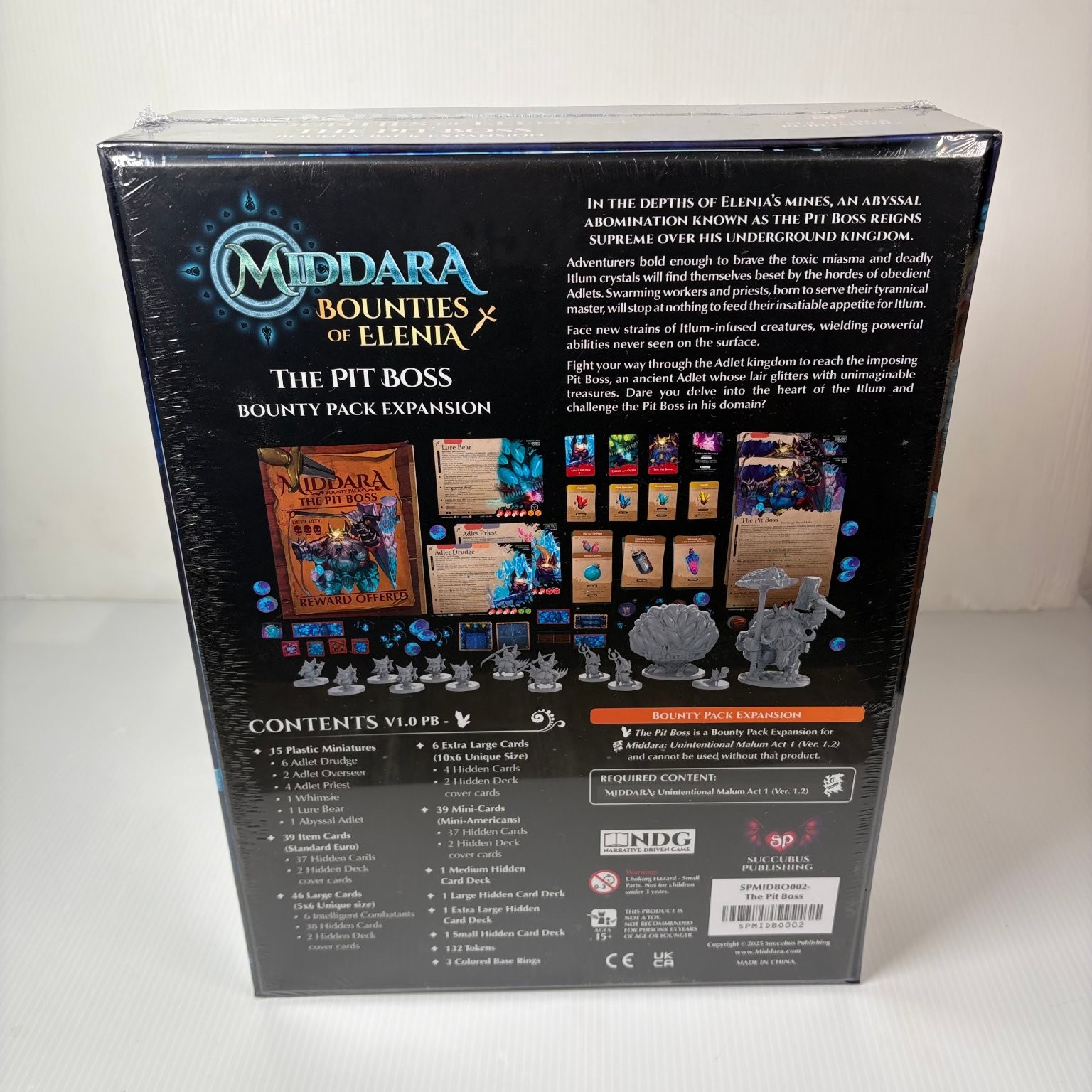 Middara The Pit Boss Bounty Pack Expansion Board Game Ages 15+ Succubus