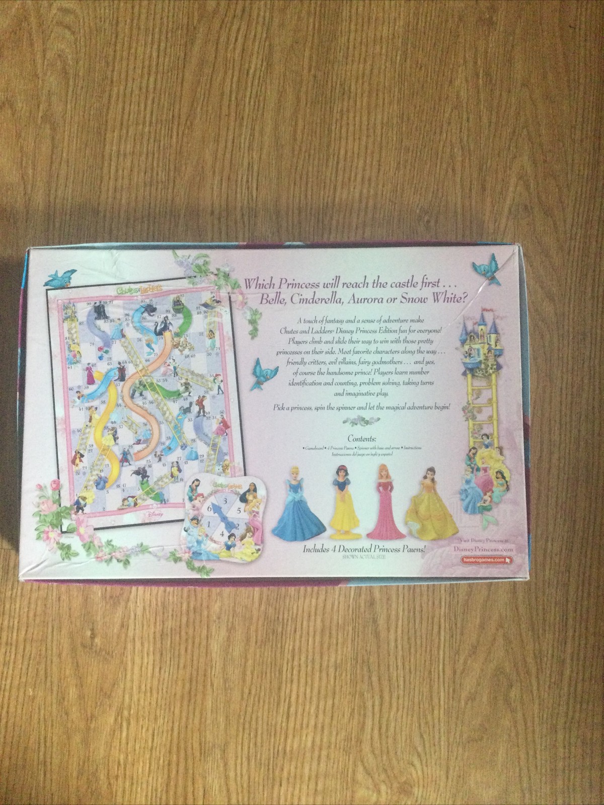 Disney Princess Chutes and Ladders by Hasbro 100% Complete 2009