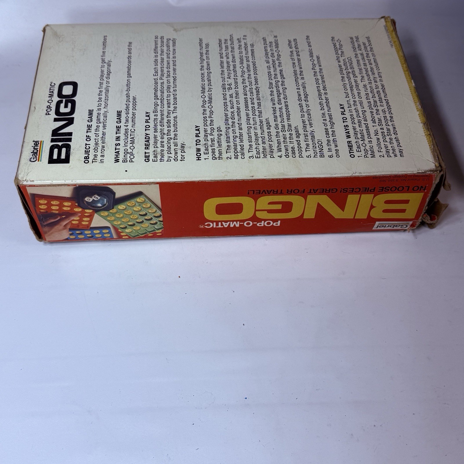 Vintage Pop-O-Matic Bingo Game Gabriel #7302 Toys 1977 Complete Popper Works!