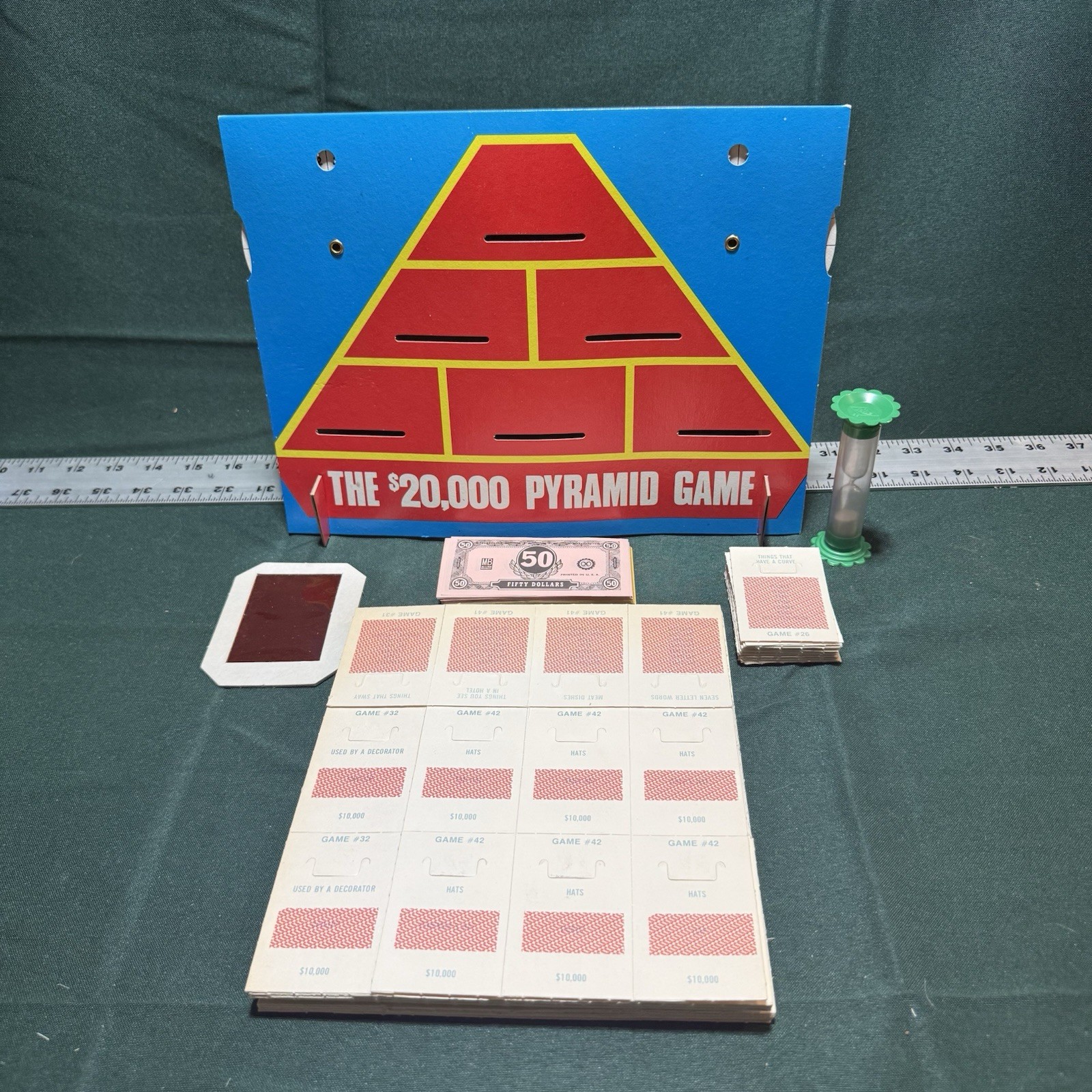 Vintage 1974 The $20,000 Pyramid Board Game Milton Bradley 3rd Edition Complete