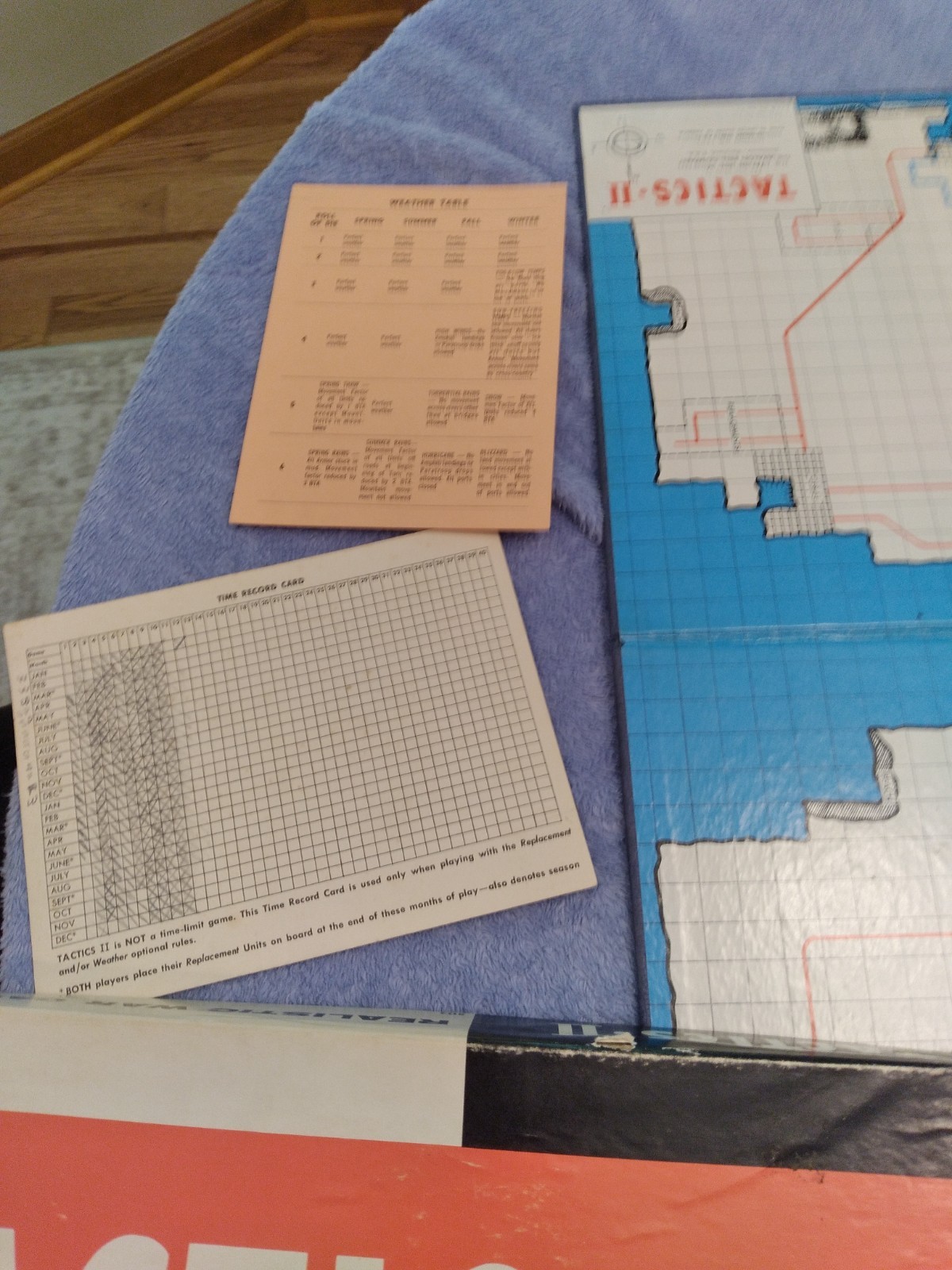 Vintage 1961 Avalon Hill Tactics II Realistic War Board Game All Original Rare