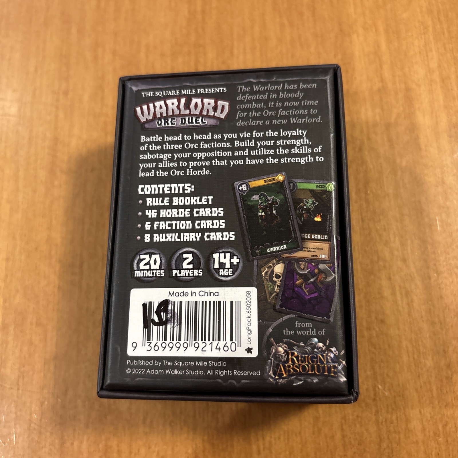 Warlord Orc Duel “the Savage Clash For Domination” Game Complete Reign Absolute