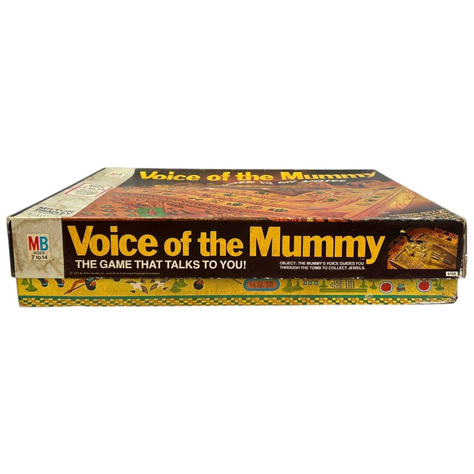 Voice of the Mummy Board Game Milton Bradley 1971 Vintage Red Not Working